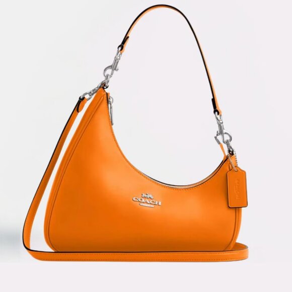 SOLD Coach Twisted Teri Shoulder Bag CBI01 Bright Mandarin Orange - Picture 1 of 7